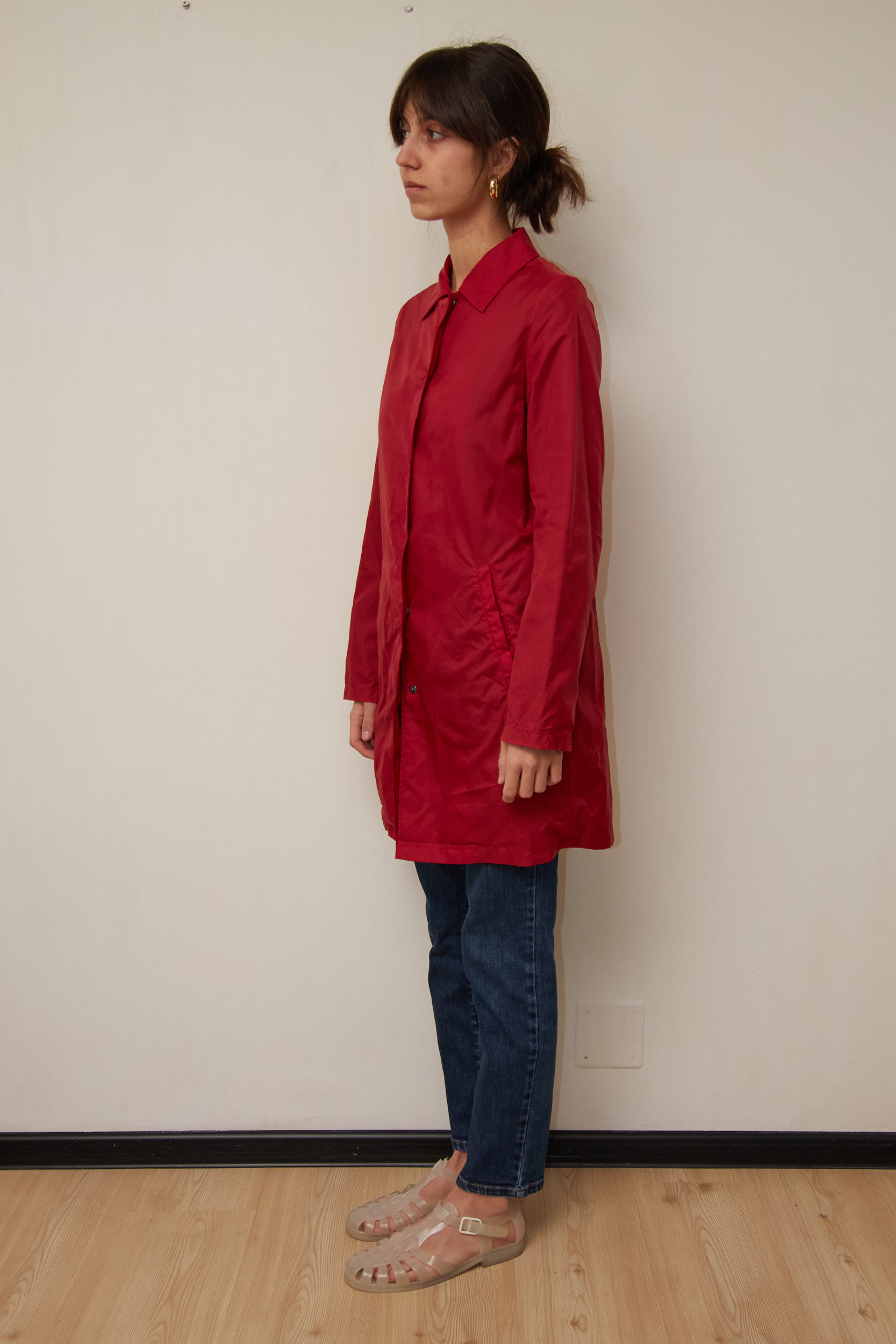 Pardesiu Impermeabil Alberto Aspesi Roșu XS