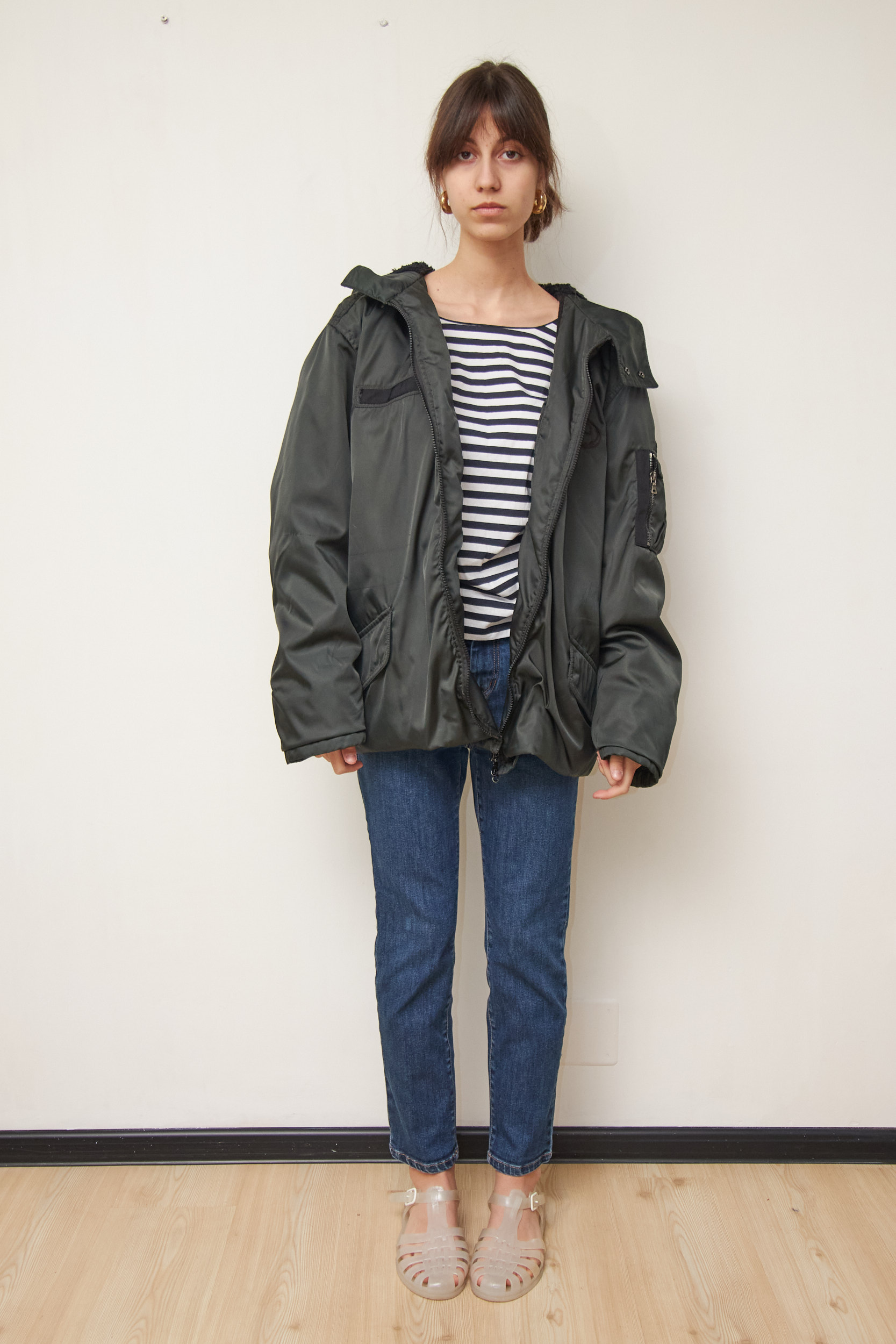 Bomber unisex hibrid din nailon Prada colecția 2006 - M