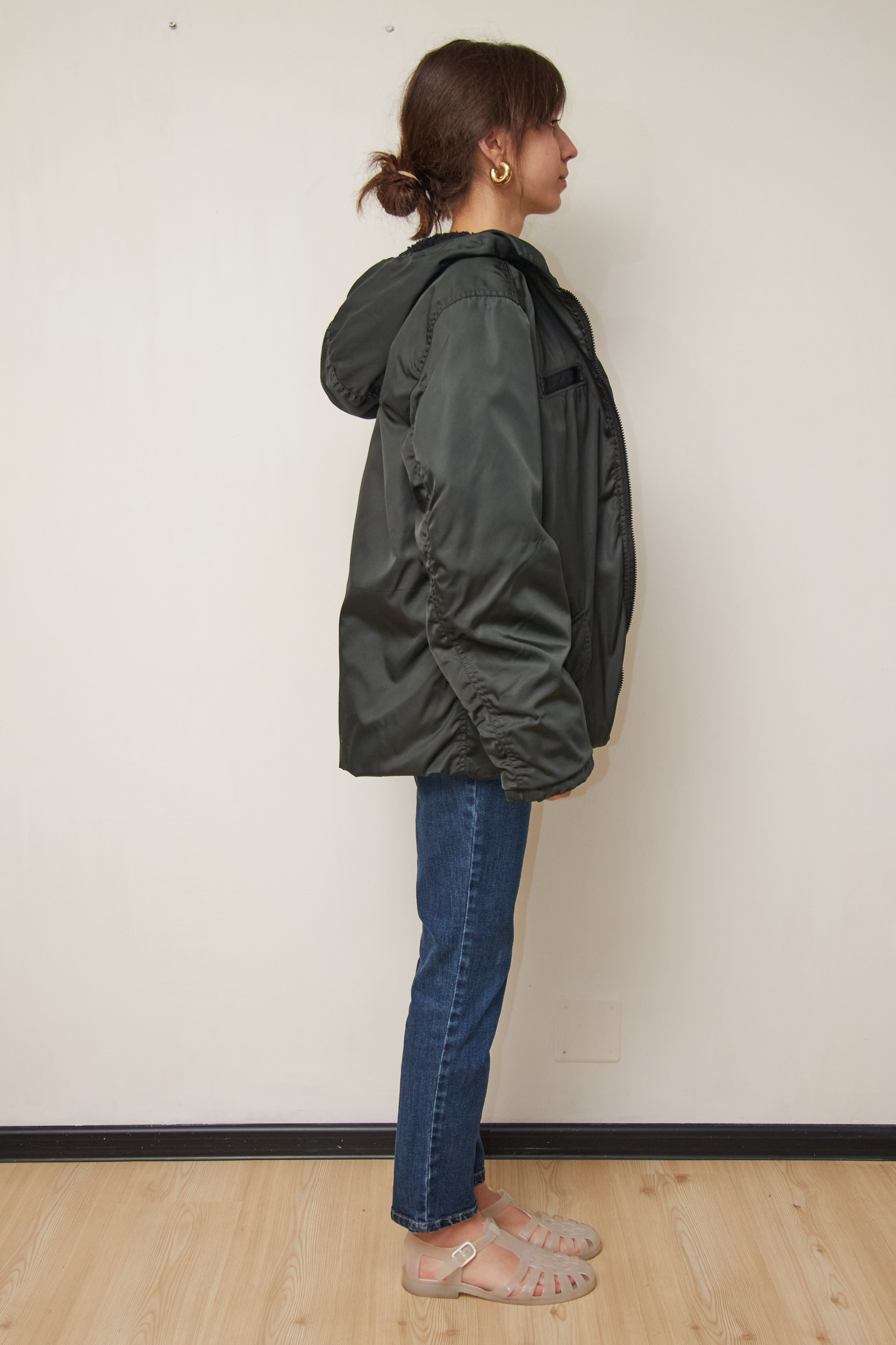 Bomber unisex hibrid din nailon Prada colecția 2006 - M - imagine 3