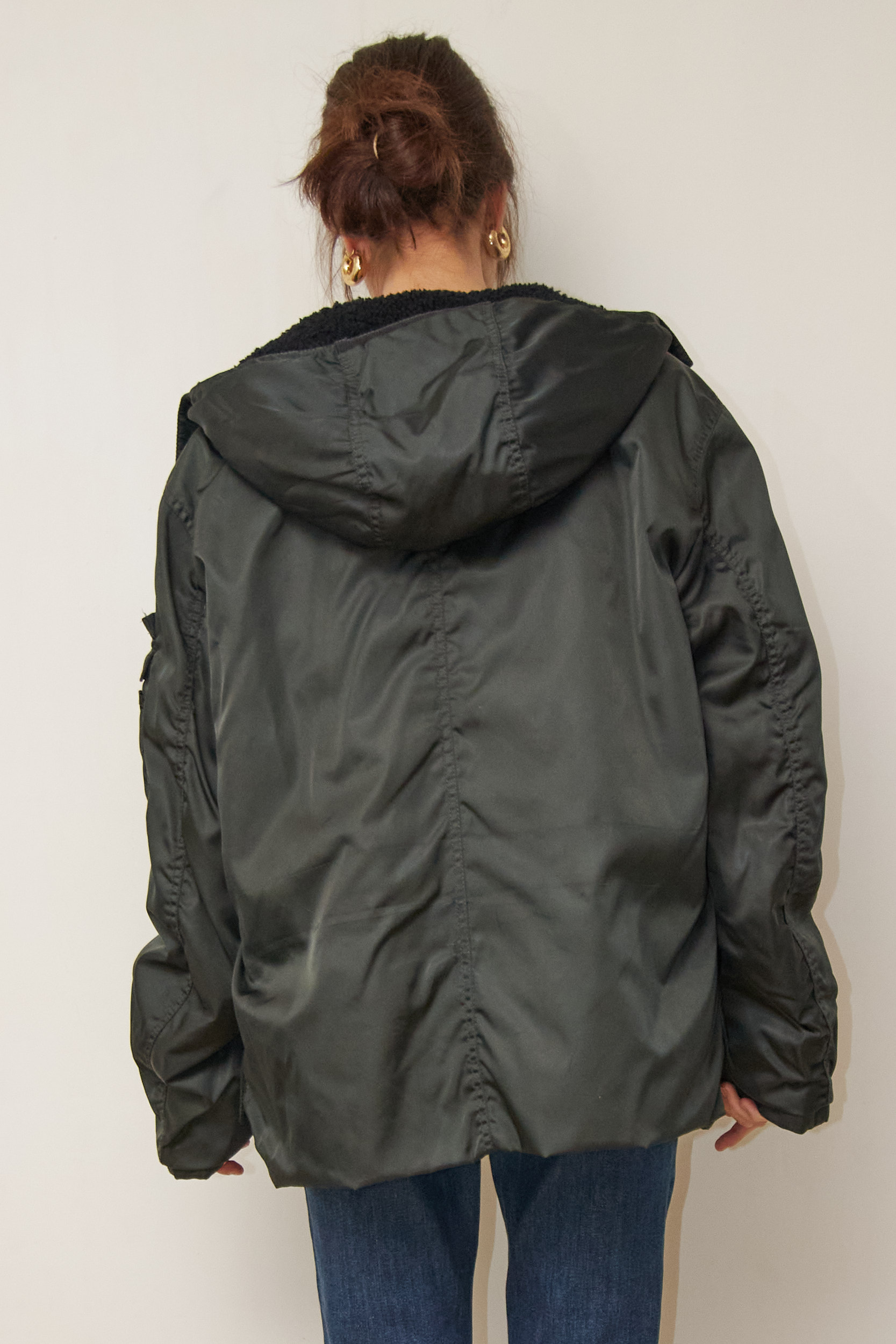 Bomber unisex hibrid din nailon Prada colecția 2006 - M - imagine 4