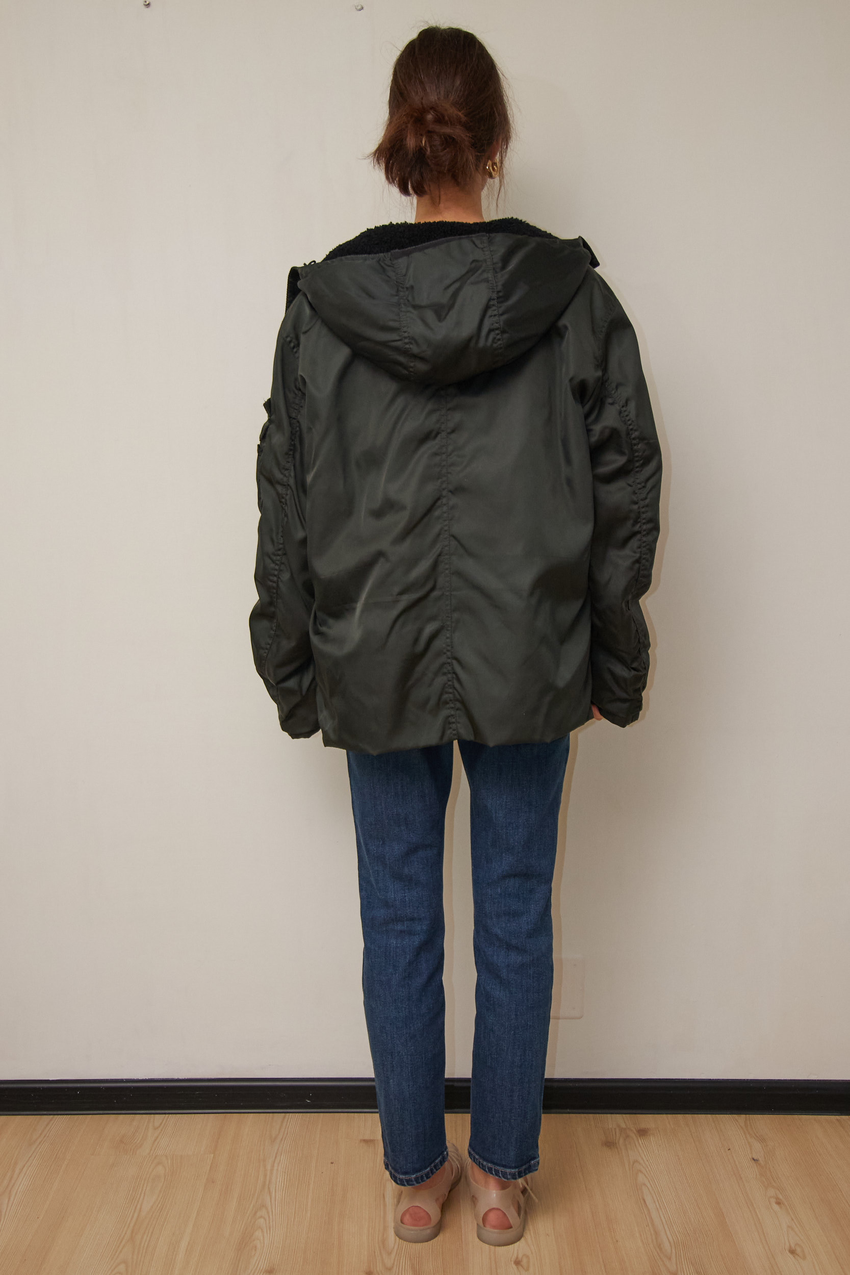 Bomber unisex hibrid din nailon Prada colecția 2006 - M - imagine 5