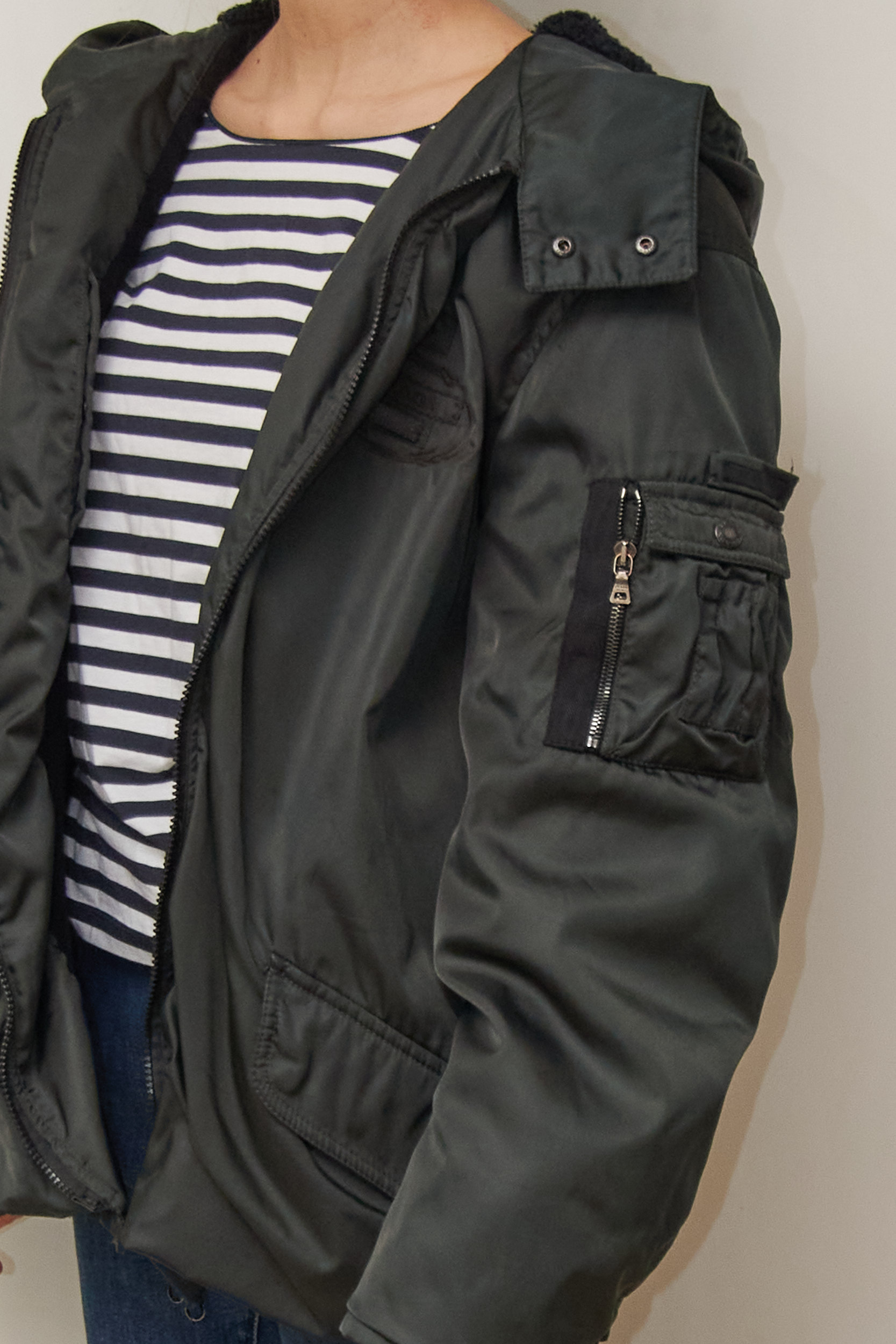 Bomber unisex hibrid din nailon Prada colecția 2006 - M - imagine 6