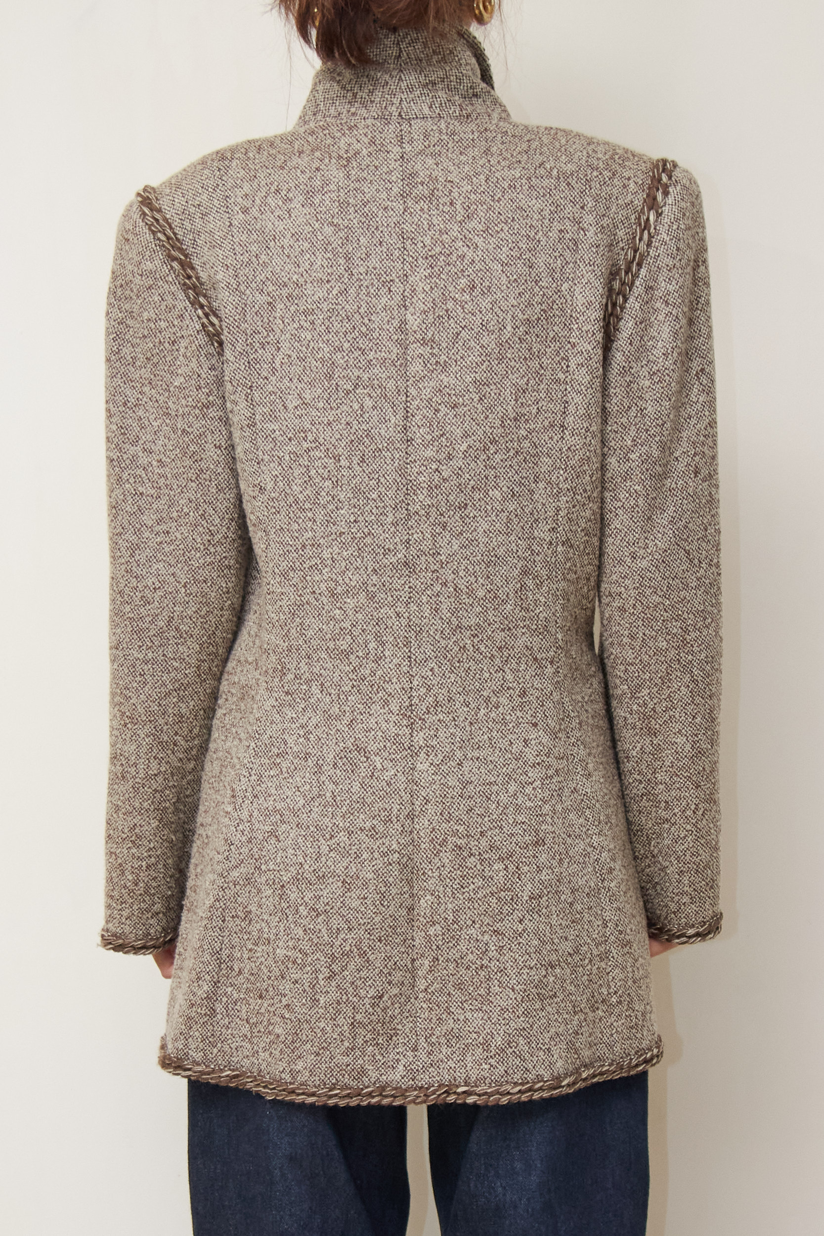 Sacou 'Chanel Style' LUISA SPAGNOLI – Tweed din Lână Virgină M - imagine 4