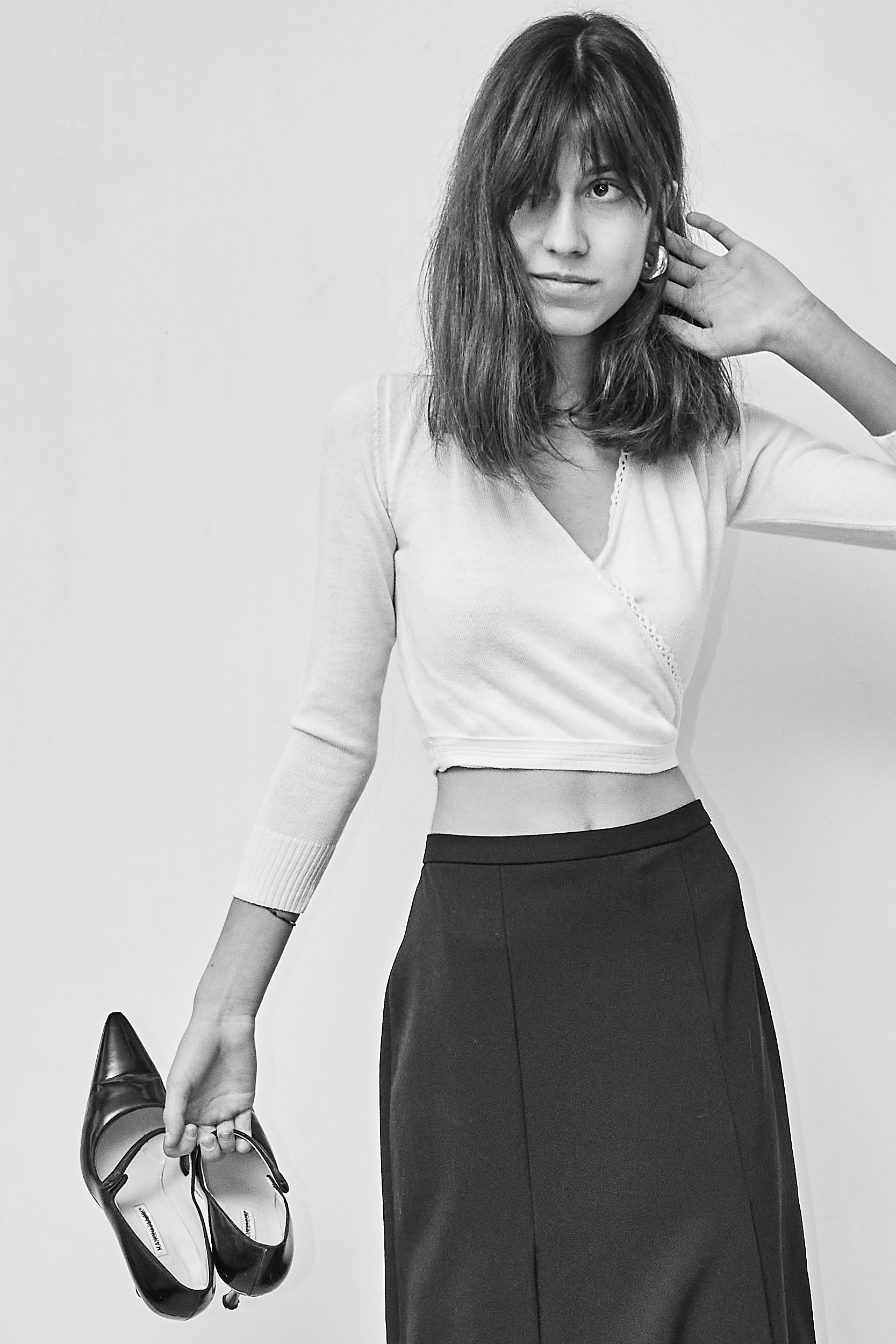 Fustă Maxi 'Sculpting Wool' SARA GLENZER – M/L - imagine 3