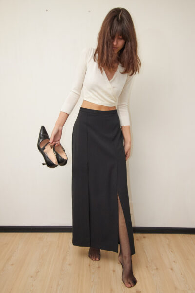 Fustă Maxi 'Sculpting Wool' SARA GLENZER – M/L