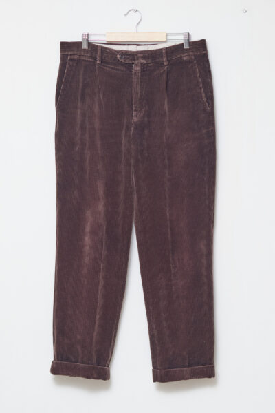Pantaloni din catifea reiată de bumbac STILNOVO- Stofă Nobilă Visconti di Modrone L