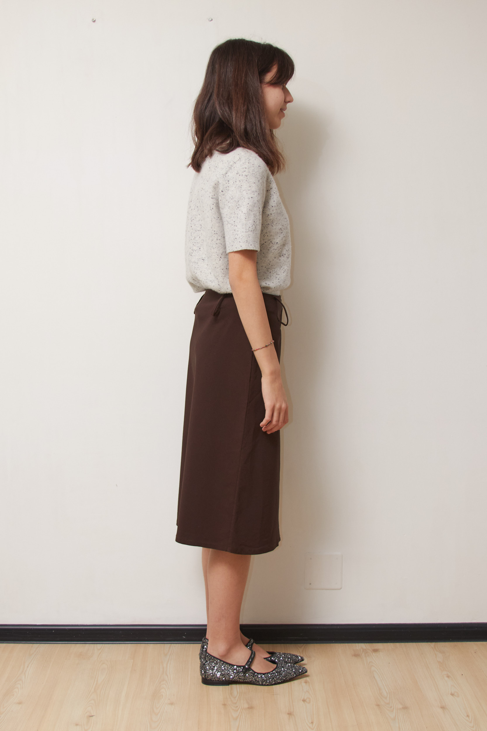 Fustă vintage 90s Ciocolată S - imagine 6