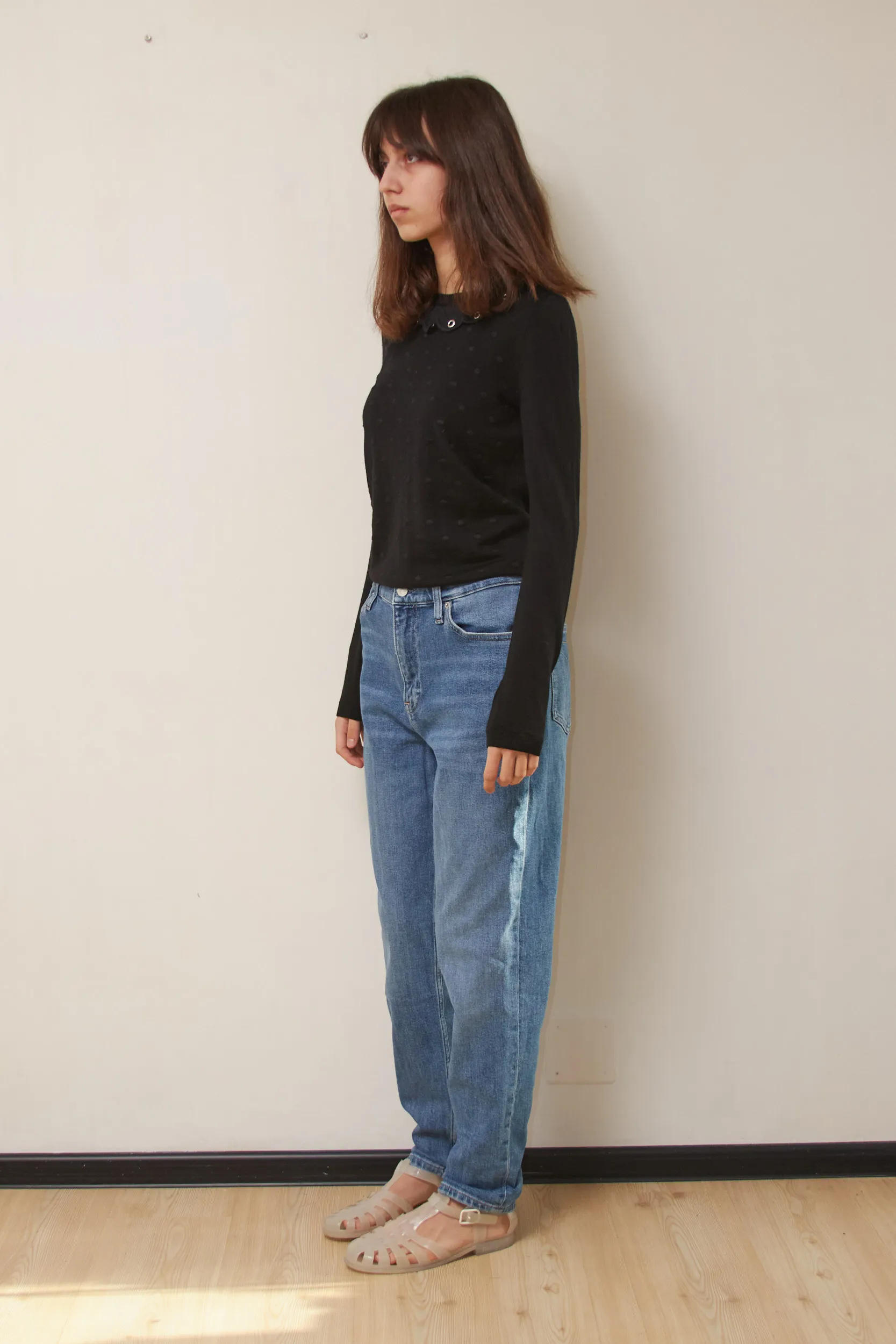 Pulover RED Valentino – Lână și Mătase cu Guler Bijuterie S - imagine 3