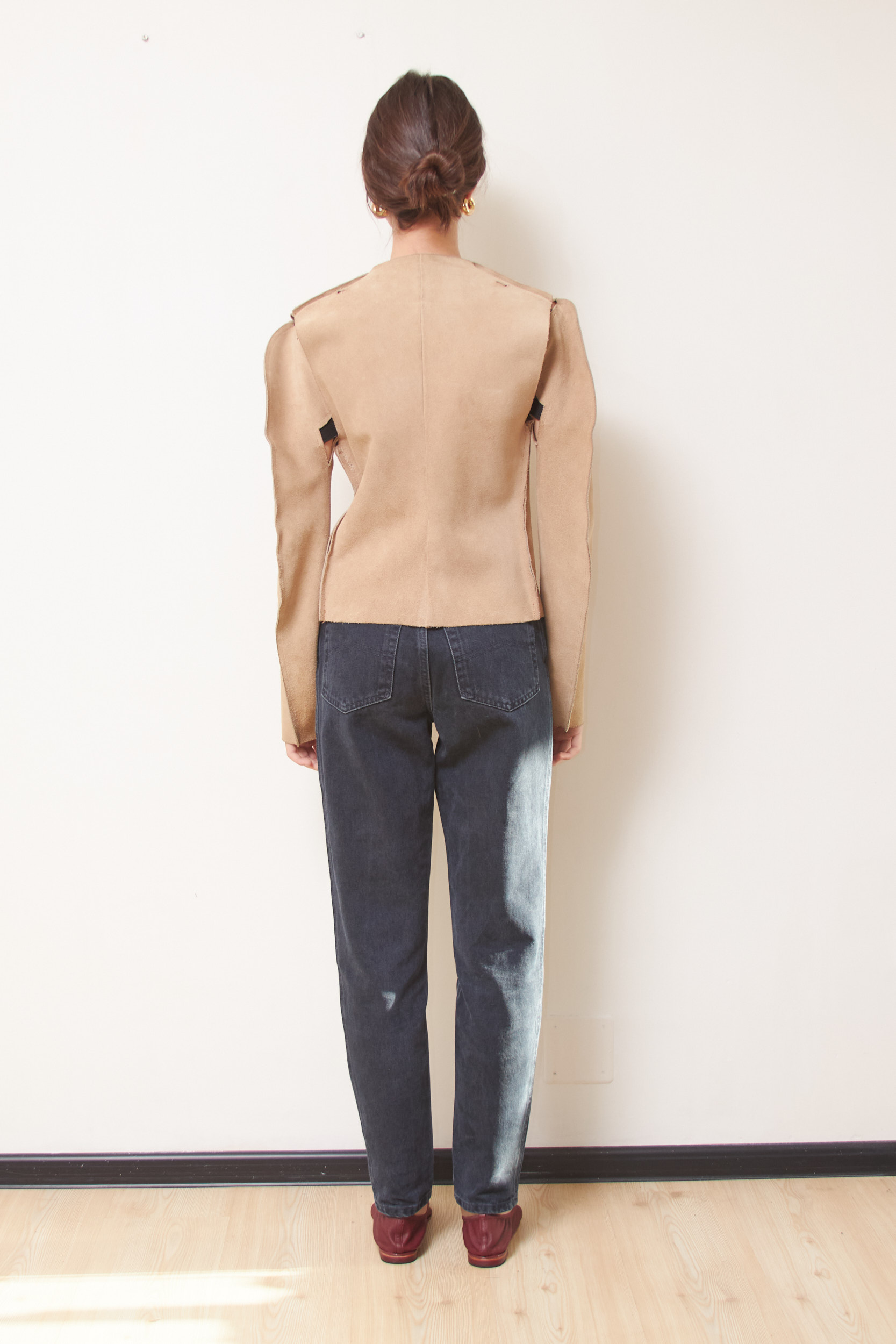 Jachetă Maison Martin Margiela x H&M – "Upside Down" Suede Biker Jacket XS - imagine 4
