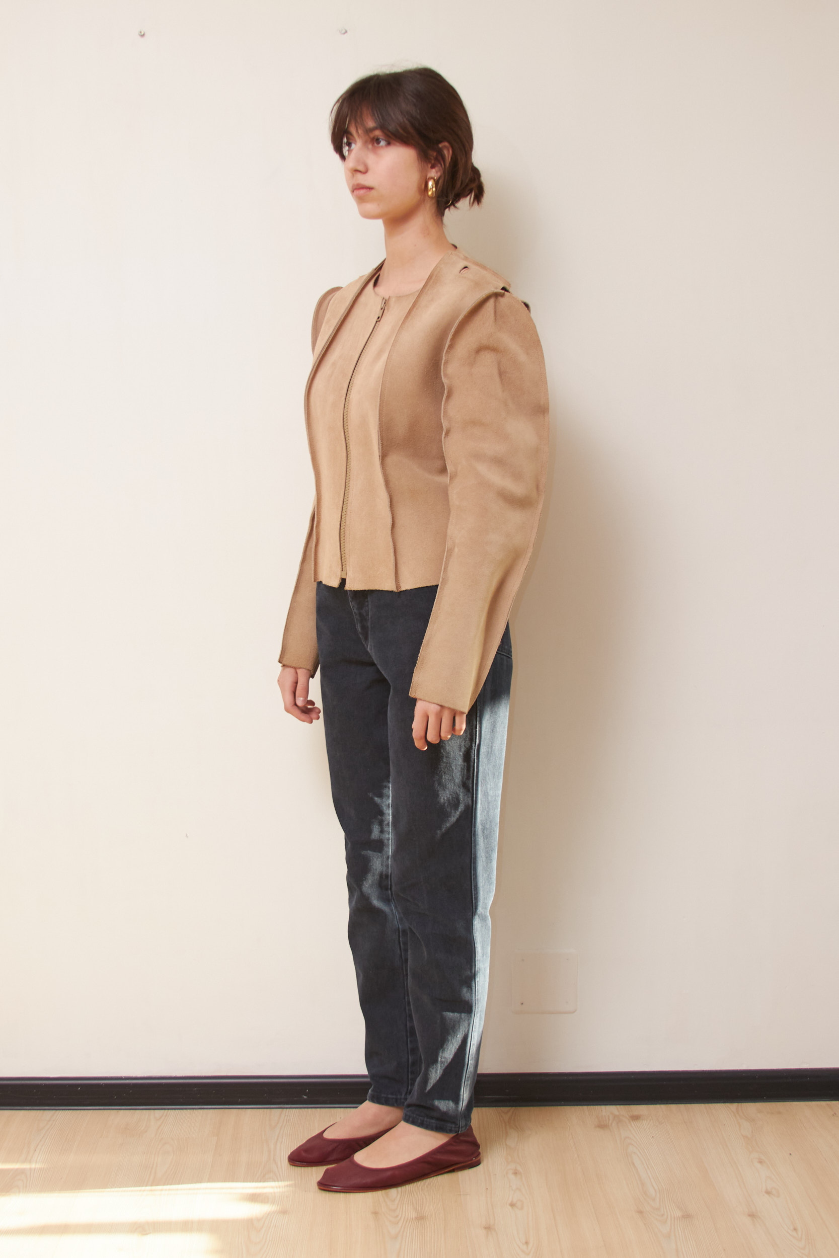 Jachetă Maison Martin Margiela x H&M – "Upside Down" Suede Biker Jacket XS - imagine 5