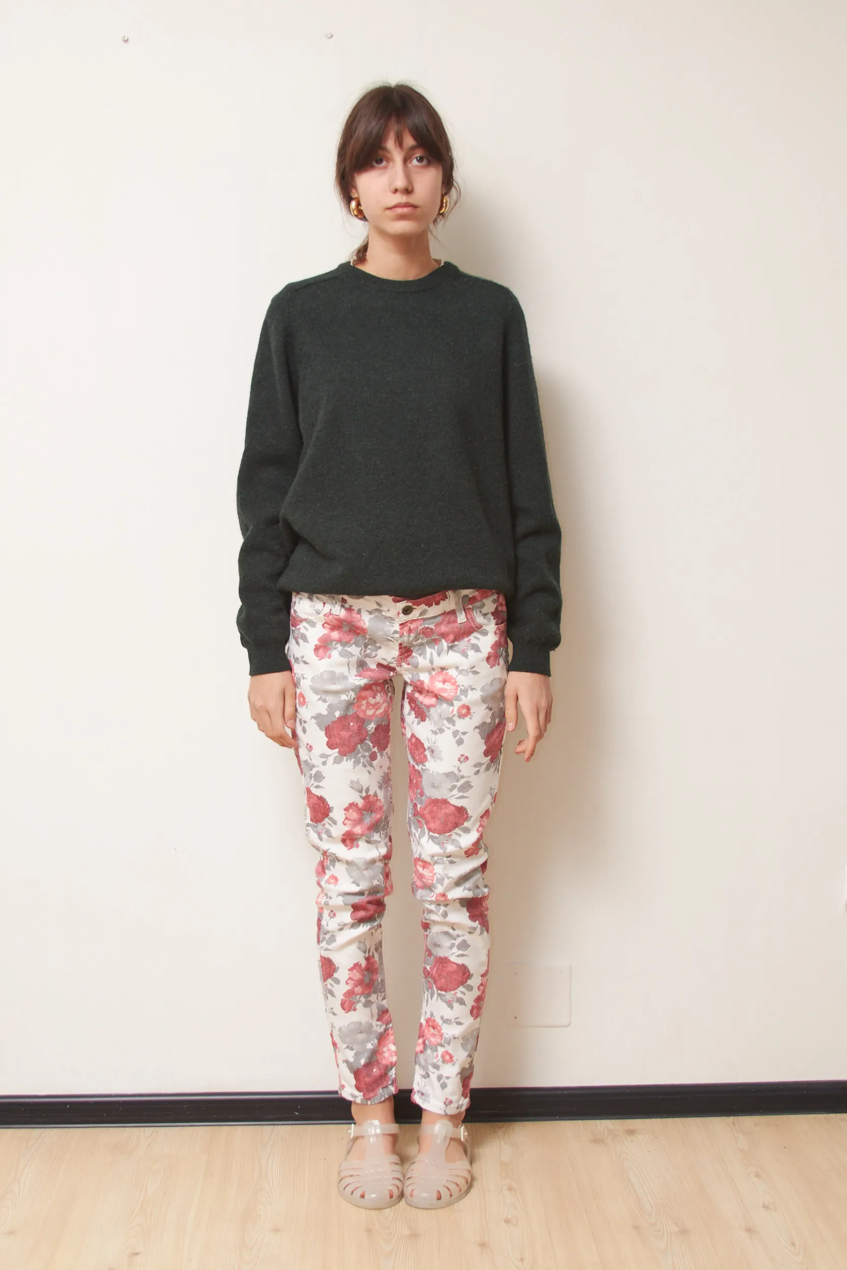 Jeans Guess "Beverly Skinny" – Floral Print & Glam Aesthetic S