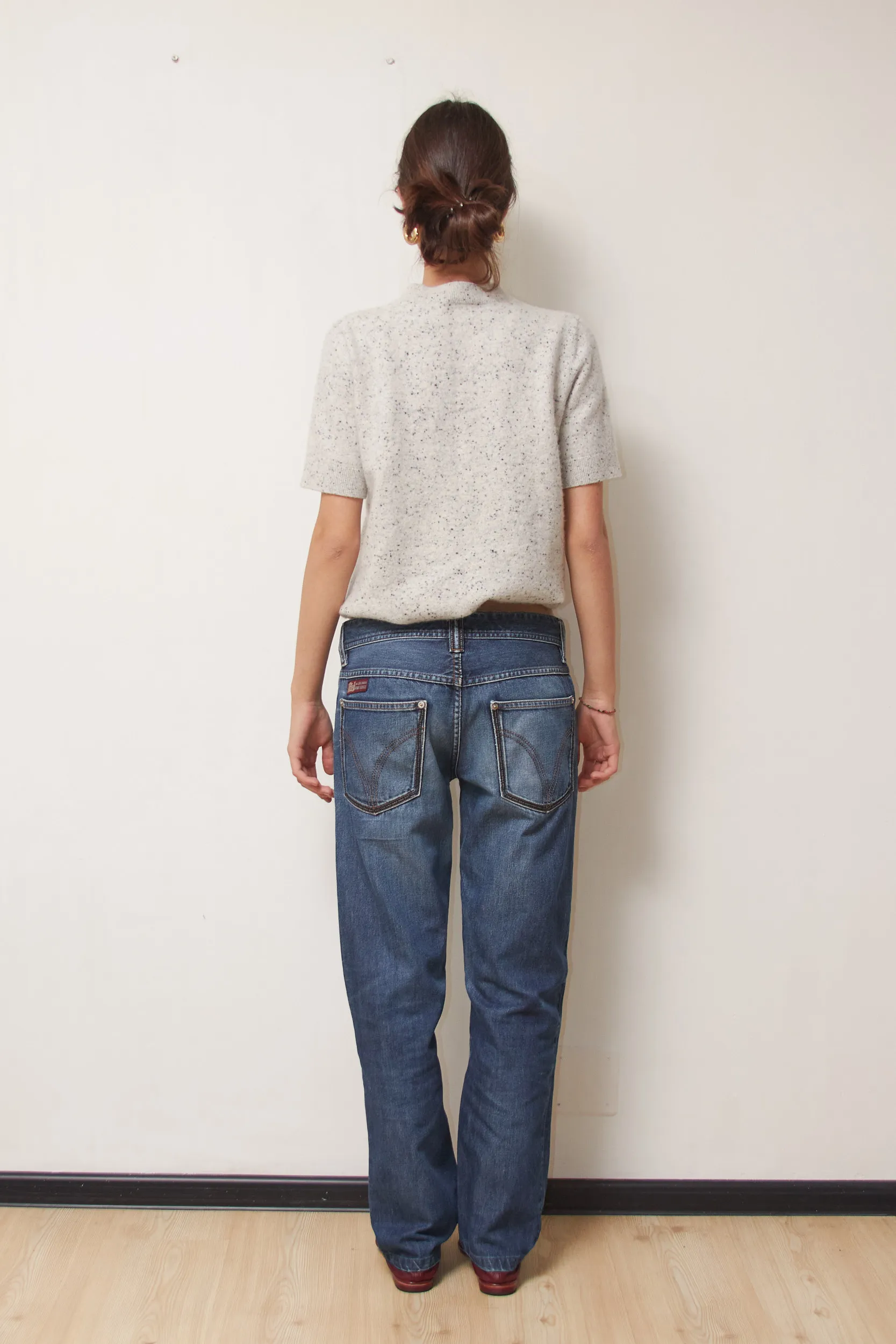 Jeans Vintage D&G Dolce & Gabbana – Model "Power Man" (Made in Italy) M - imagine 3