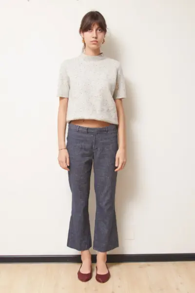 Pantaloni 'S Max Mara – Design for Easy Living (Denim-Look din In și Bumbac) S
