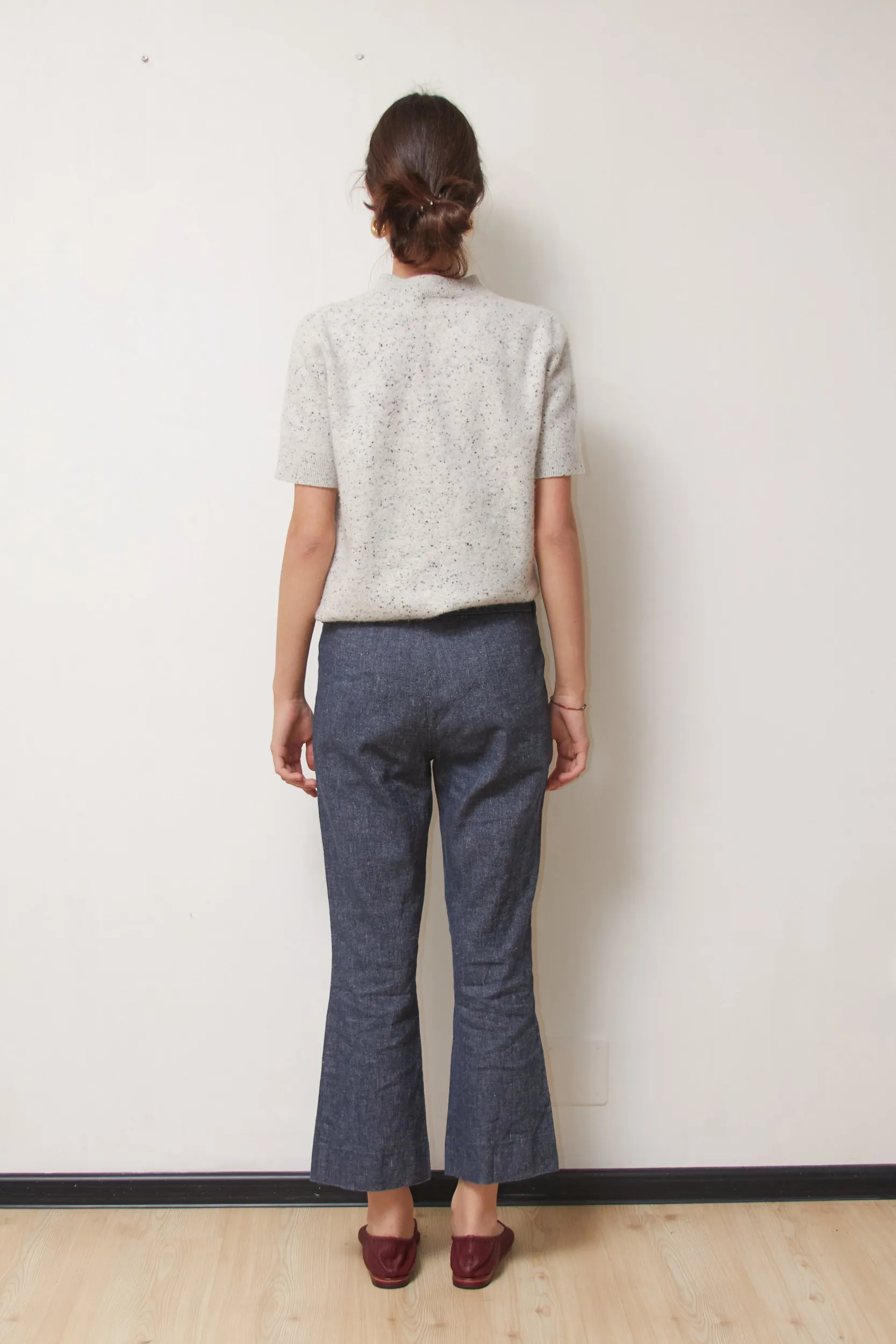 Pantaloni 'S Max Mara – Design for Easy Living (Denim-Look din In și Bumbac) S - imagine 4