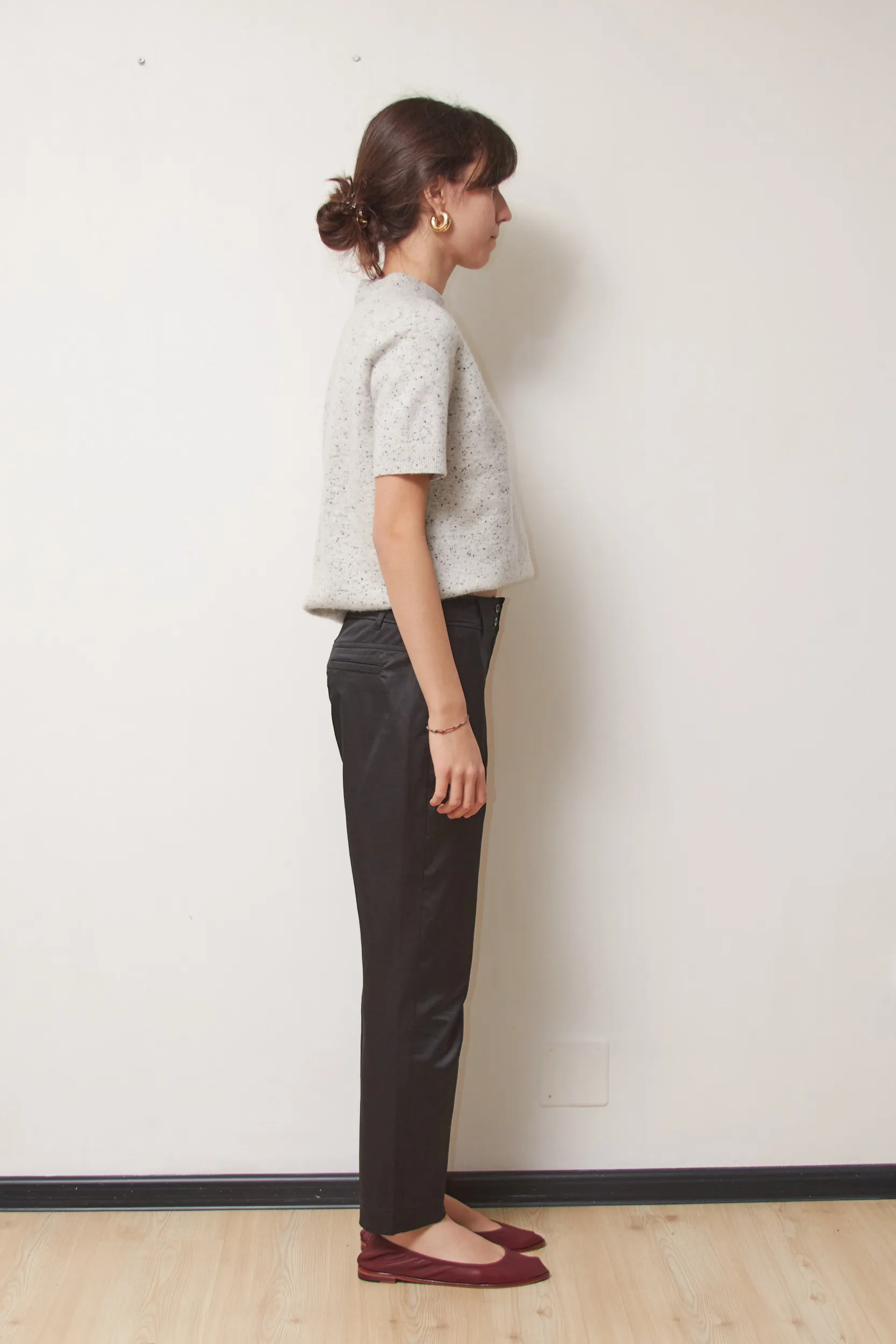 Pantaloni Marella – Satin de Bumbac (Made in Italy) S - imagine 3