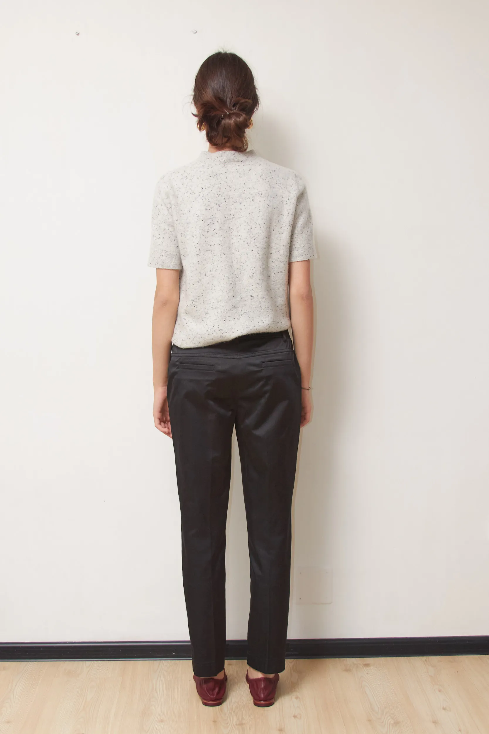 Pantaloni Marella – Satin de Bumbac (Made in Italy) S - imagine 4