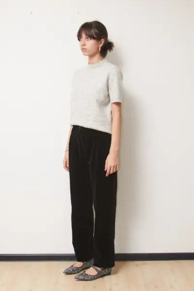 Pantaloni Vintage Luisa Spagnoli – Catifea Fină Bumbac  (Elegantia Line) S