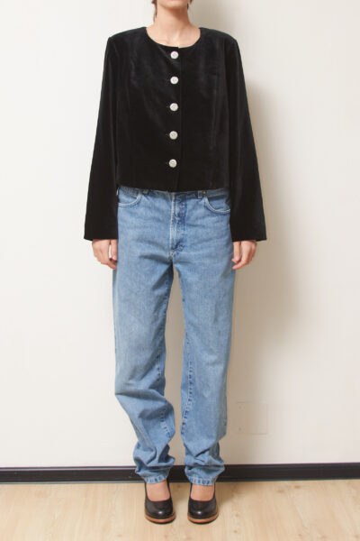 Sacou Vintage Chiemseer Dirndl & Tracht – Catifea de Bumbac și Modal M/L