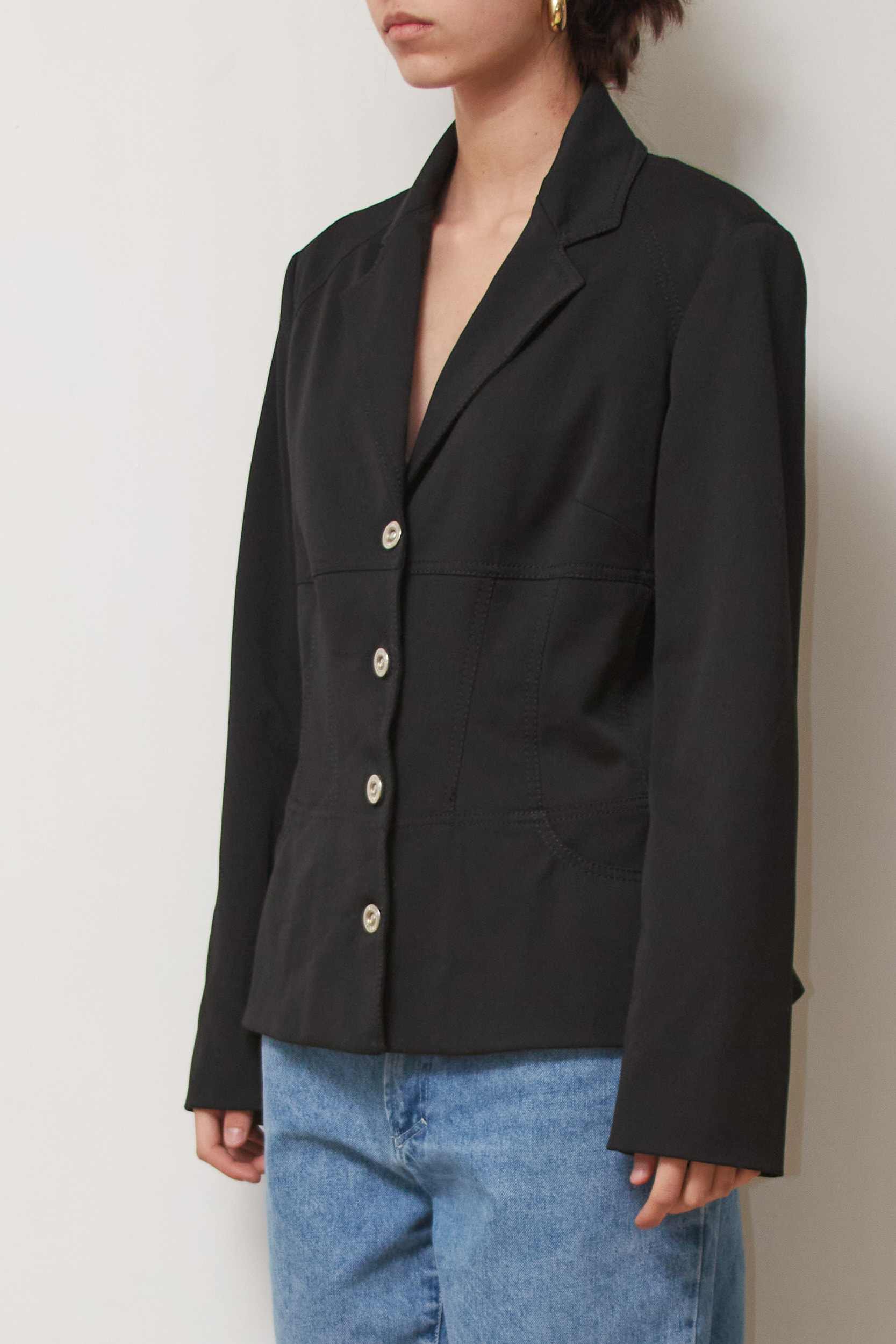 Sacou Laura Biagiotti – Design Arhitectural cu Detalii Tip Corset (Made in Italy) L - imagine 5