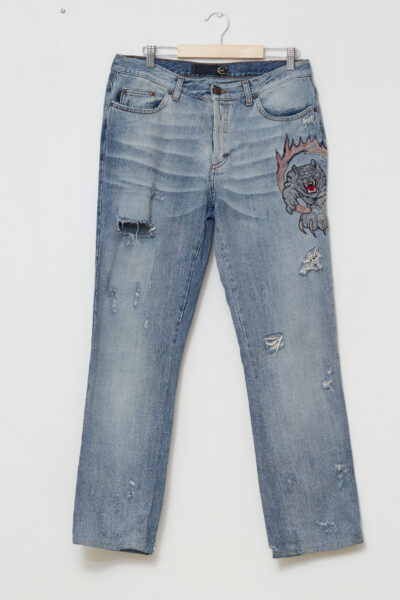 Blugi Just Cavalli Tattoo Broderie Tigru L