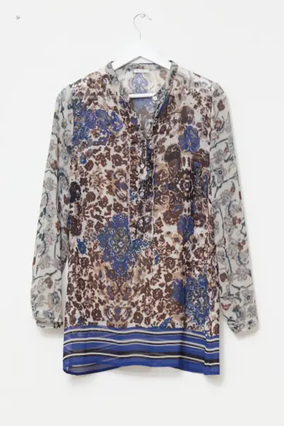 Cămașă Marella (Max Mara Group) – Voal Imprimeu Floral-Baroc  M