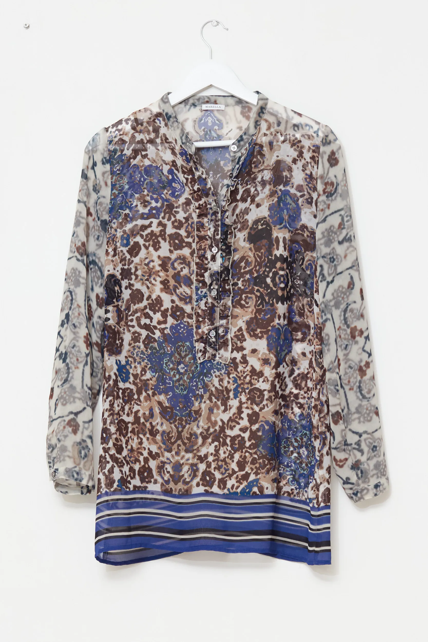 Cămașă Marella (Max Mara Group) – Voal Imprimeu Floral-Baroc M
