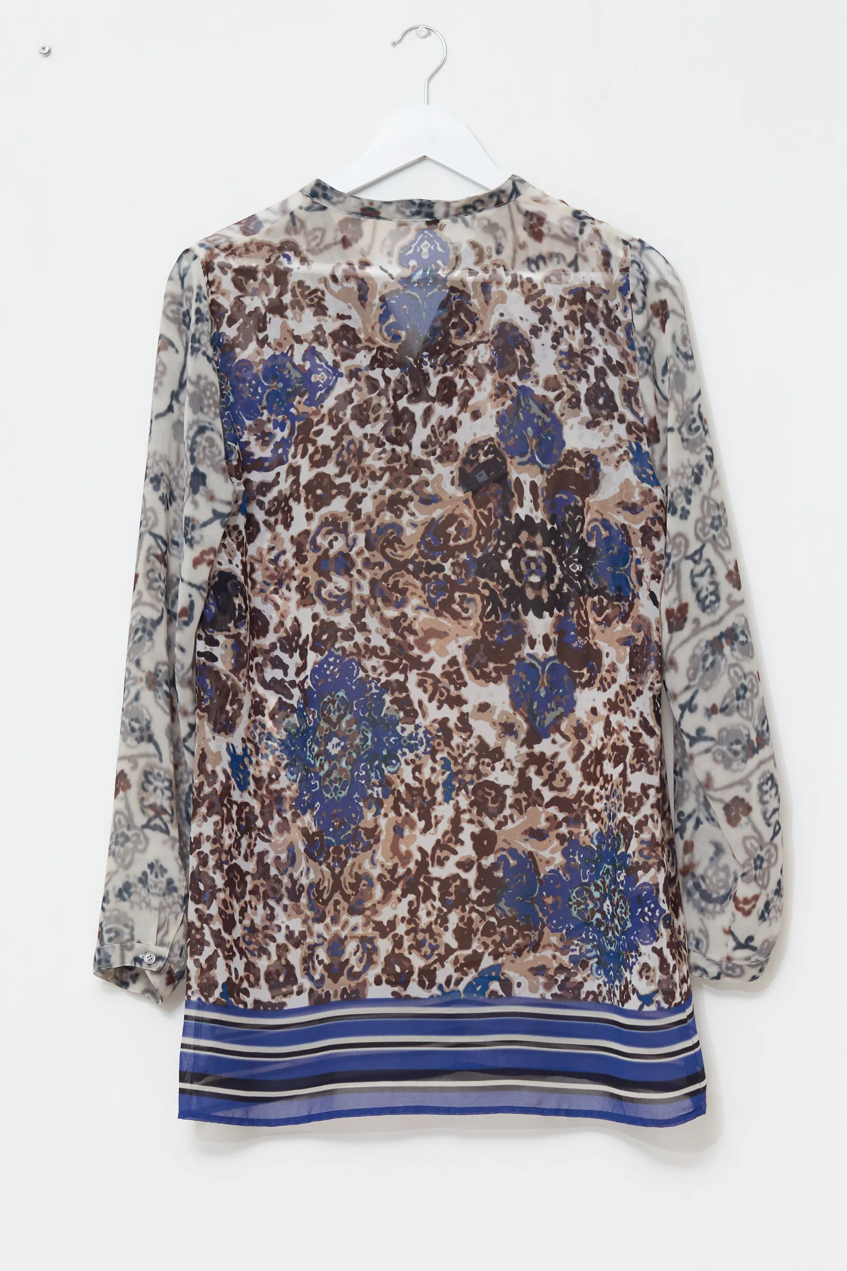 Cămașă Marella (Max Mara Group) – Voal Imprimeu Floral-Baroc M - imagine 3