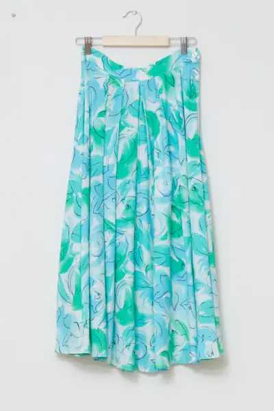Fusta vaporoasă MARELLA– Imprimeu Acuarelă S