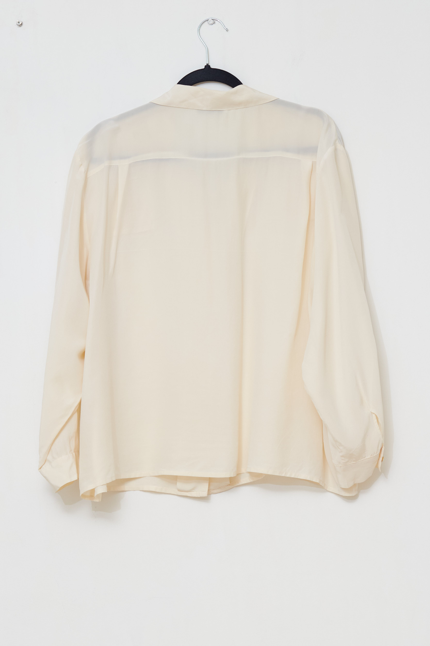 Cămașă vintage Donna Flor – 100% Mătase Naturală, Stil Safari-Chic - imagine 3