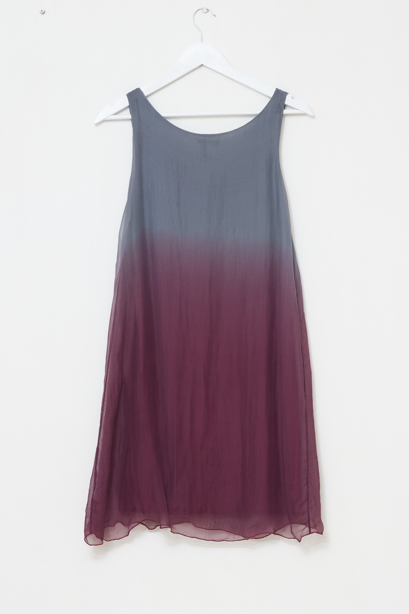 Rochie Midi în Degradé – Mătase Naturală, Made in Italy S - imagine 3