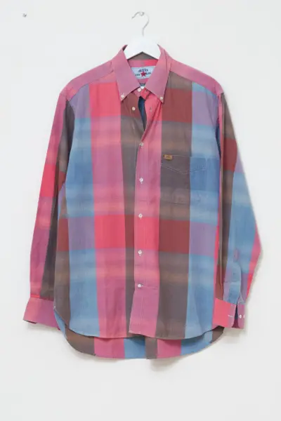 Cămașă Les Copains Jeans (Made in Italy) – Carouri Mari Pastel & Bumbac L