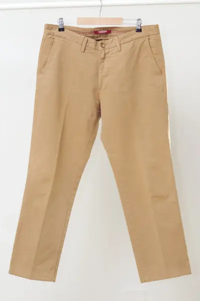 Pantaloni Chino Carrera Jeans "Mod. 624" – Bumbac Camel & Croială Regular - 52IT/W36