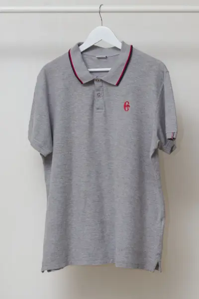 Tricou Polo Conte of Florence "Grey Melange" - XL