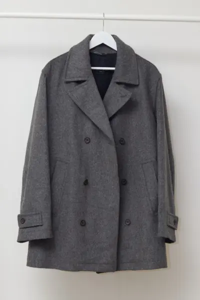 Palton Scurt Pierre Cardin "Classic Pea Coat" – 70% Lână & Croială Double-Breasted - 52/L