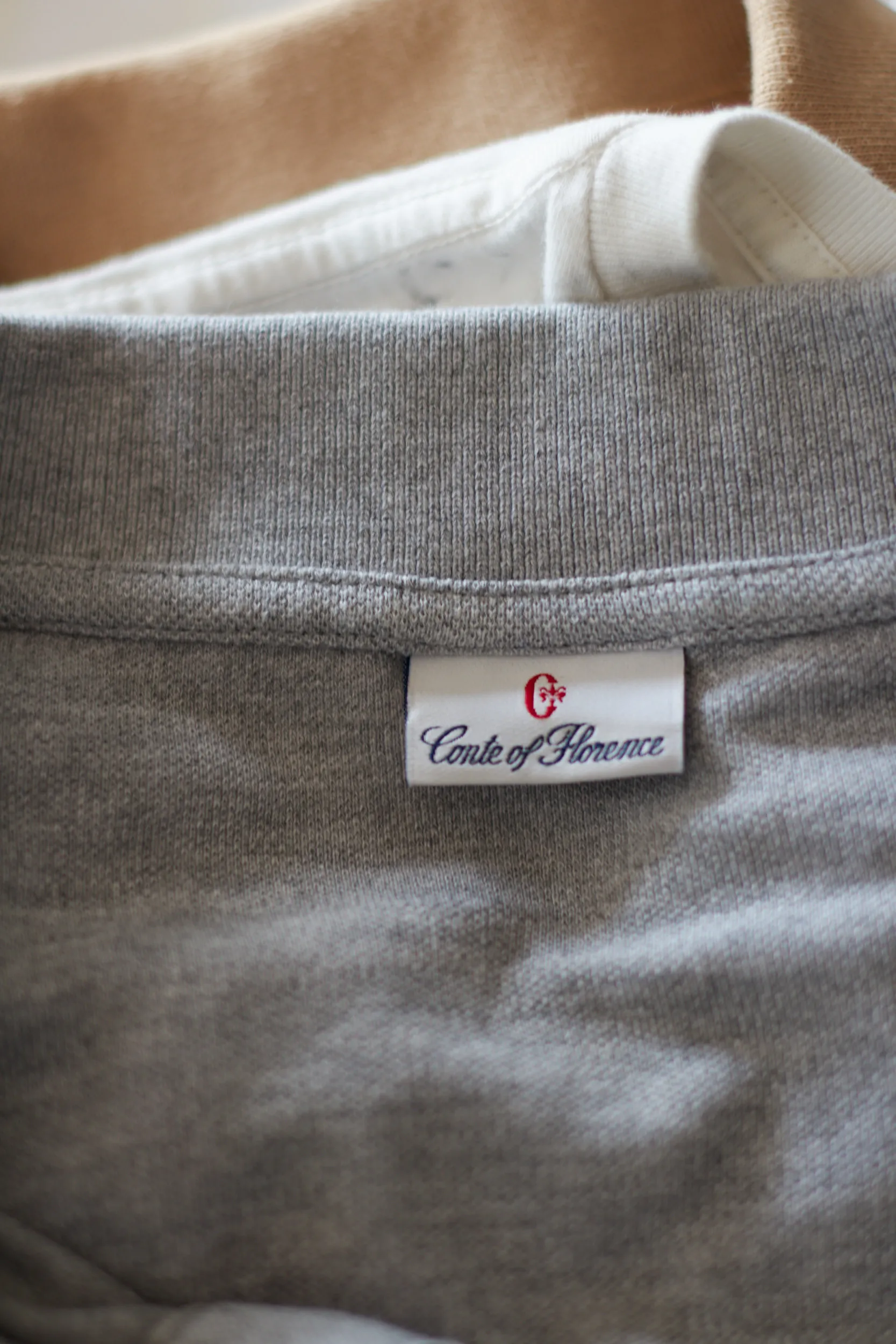 Tricou Polo Conte of Florence "Grey Melange" - XL - imagine 4