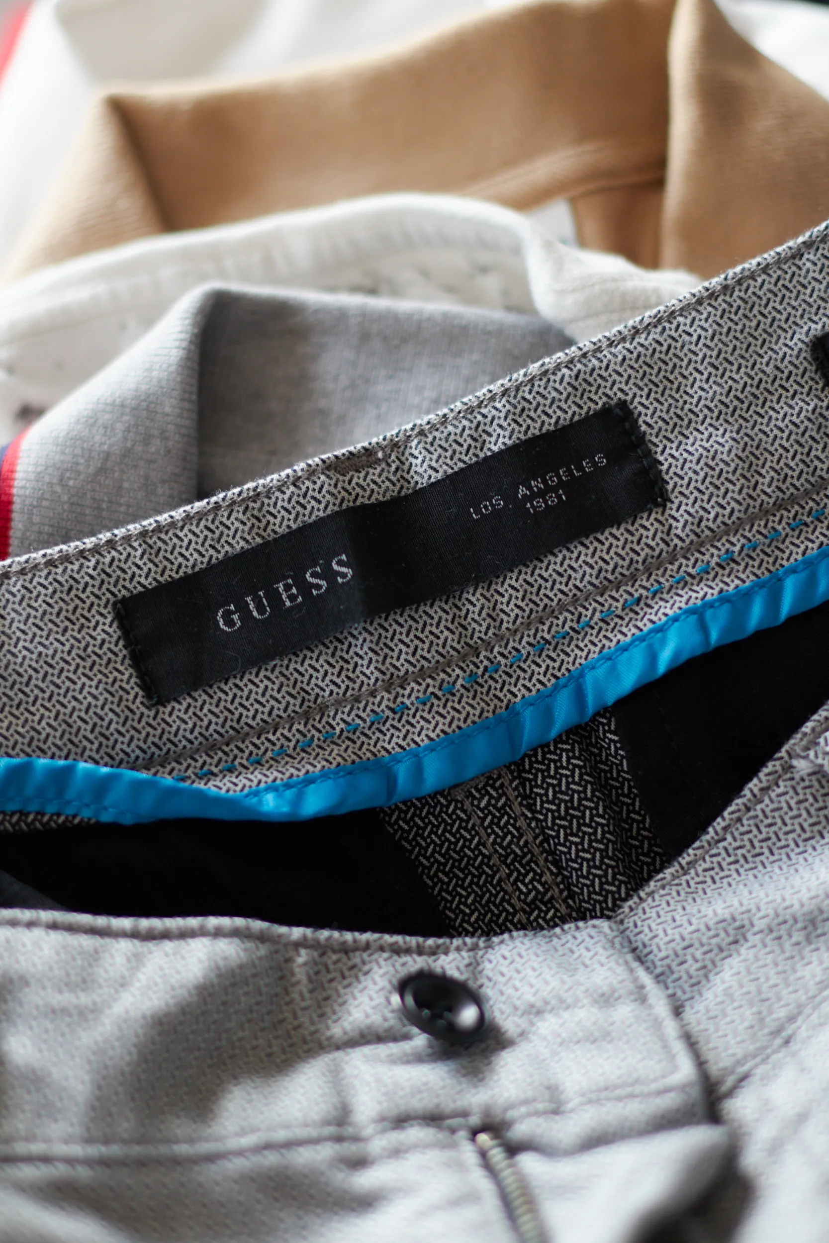 Pantaloni Chino GUESS "Daniel" – Micro-Imprimeu Geometric & Croială Super Skinny - L - imagine 5