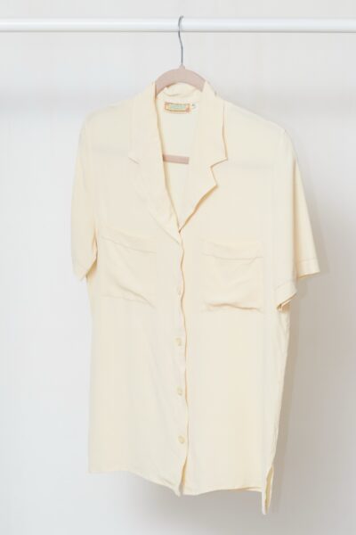 Cămașă Elizabeth Ascot – 100% Mătase Naturală Ivory - S/M