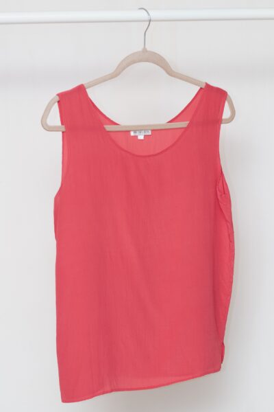 Top Minimalist din Mătase Naturală 100% – Corai Vibrant M/L