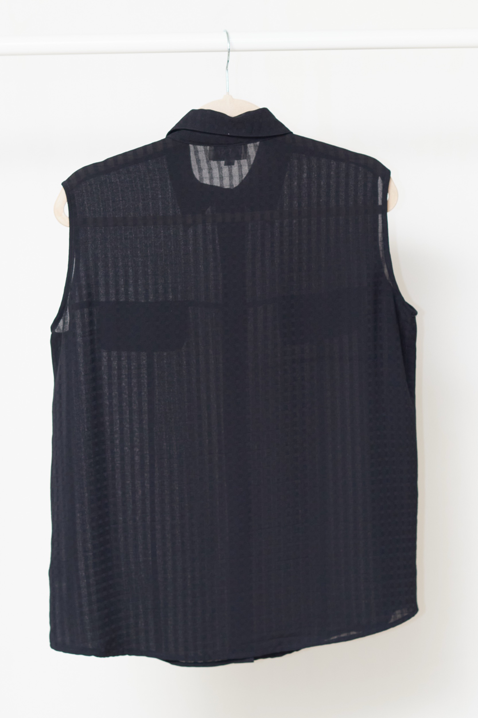 Top "Utility-Chic" mătase 100% din Chiffon Texturat - S/M/L - imagine 4