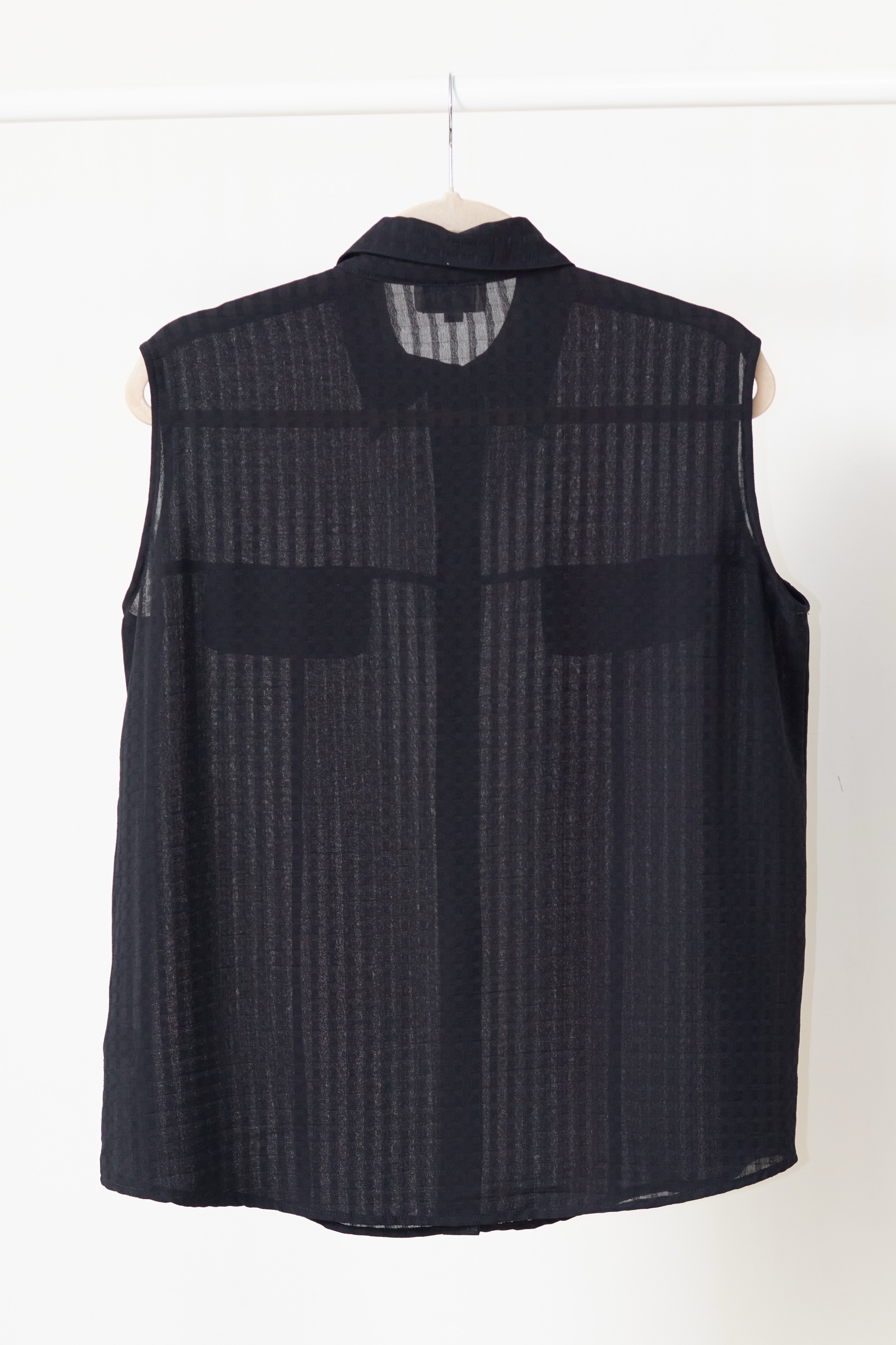 Top "Utility-Chic" mătase 100% din Chiffon Texturat - S/M/L - imagine 5