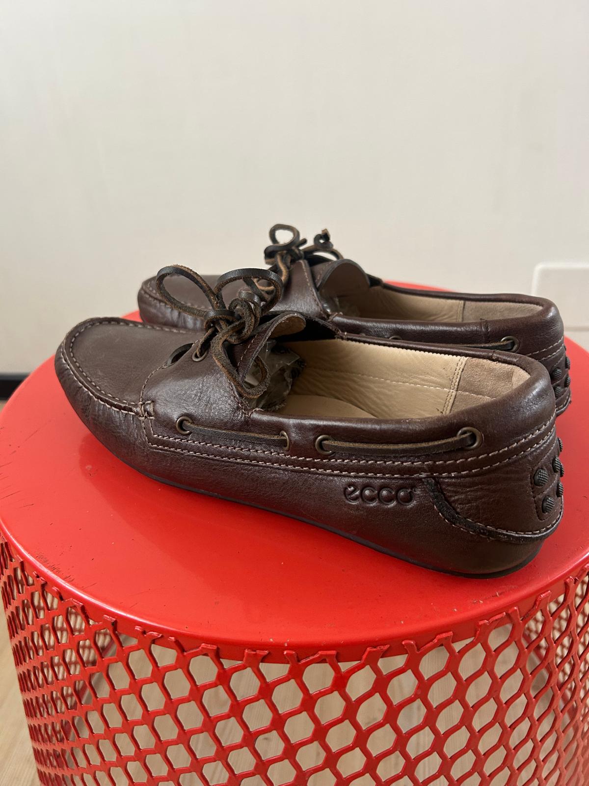 Mocasini driver din piele naturală Ecco bărbați - mărime 45 - imagine 8