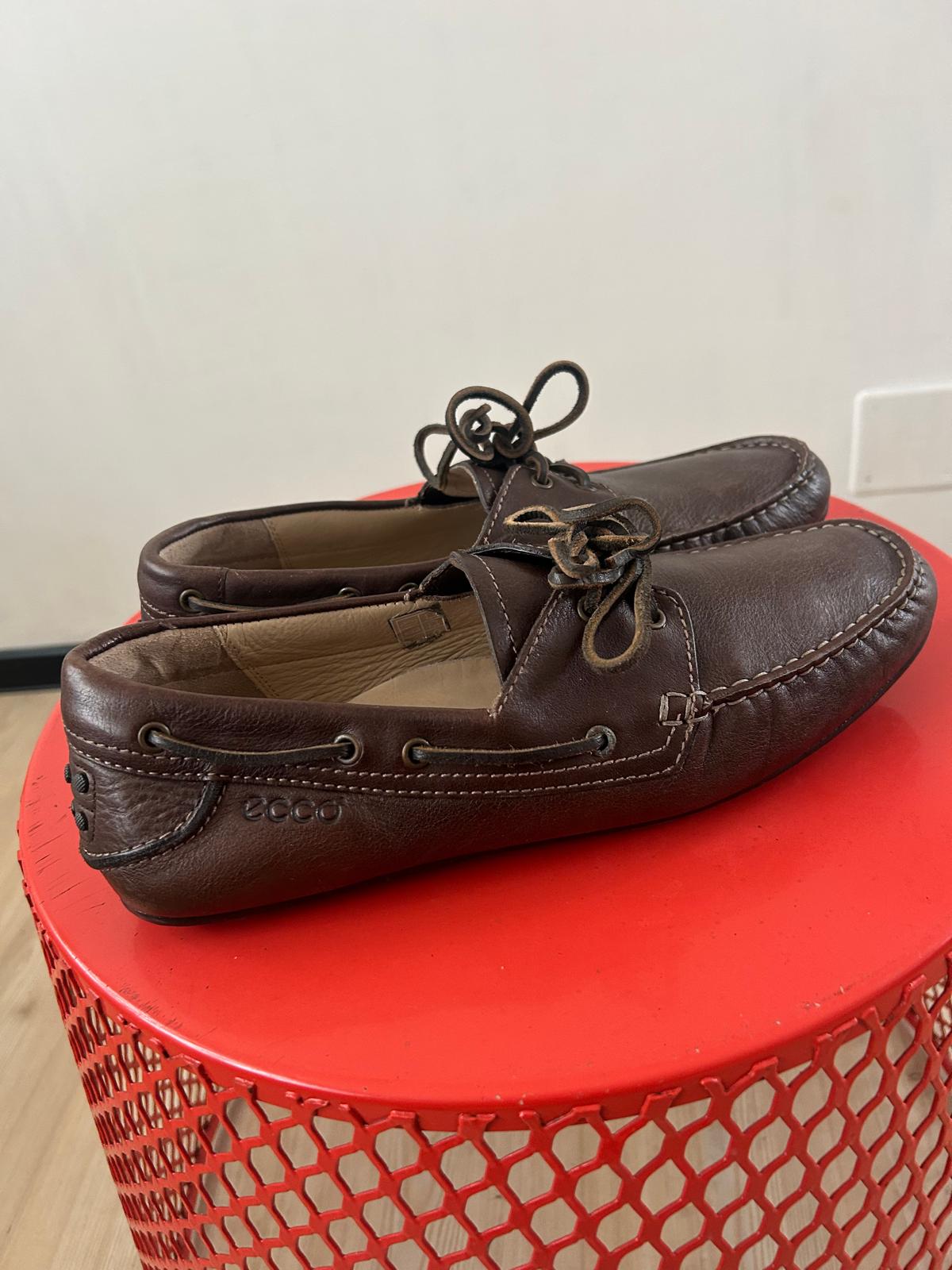 Mocasini driver din piele naturală Ecco bărbați - mărime 45