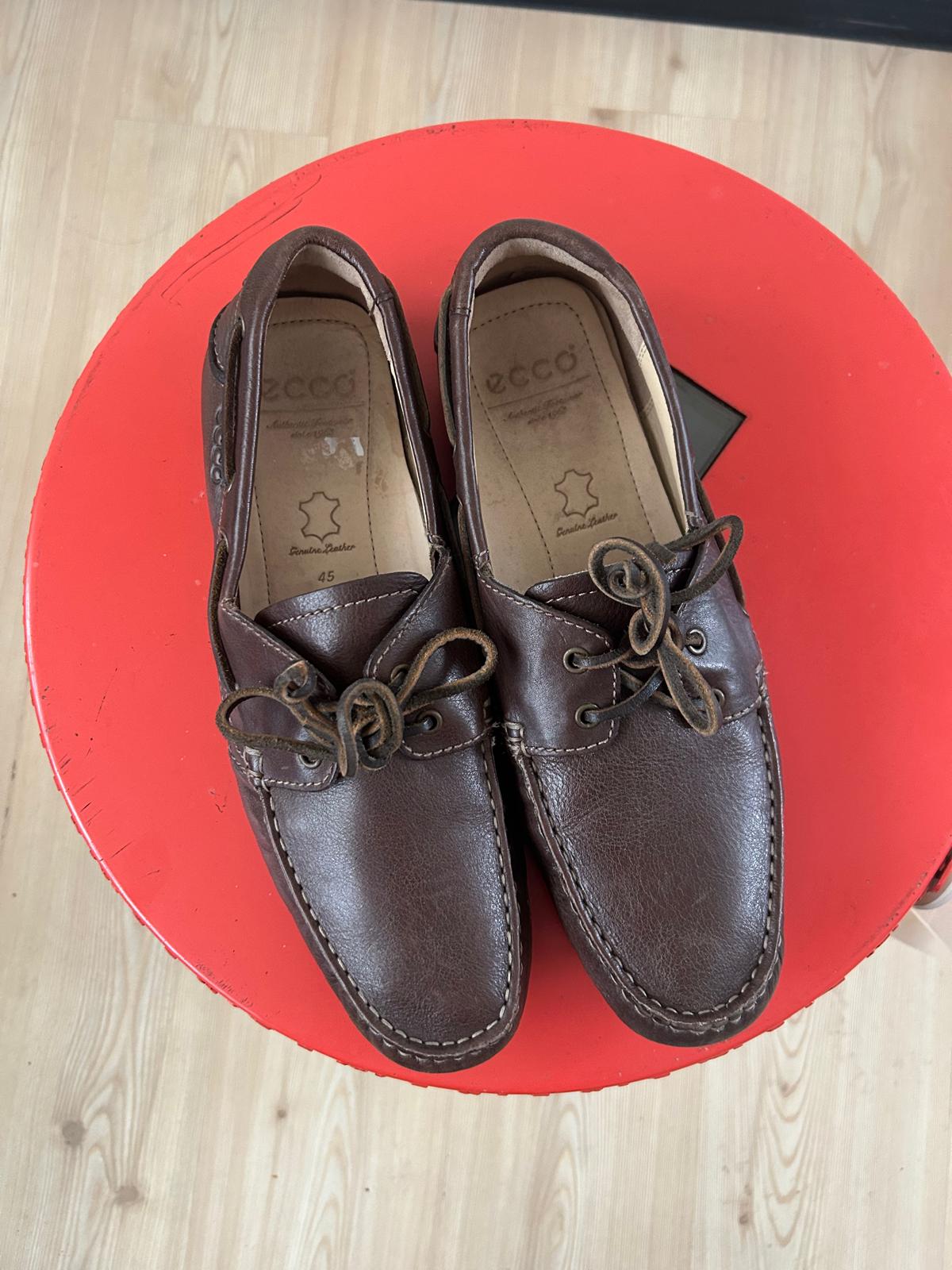 Mocasini driver din piele naturală Ecco bărbați - mărime 45 - imagine 5