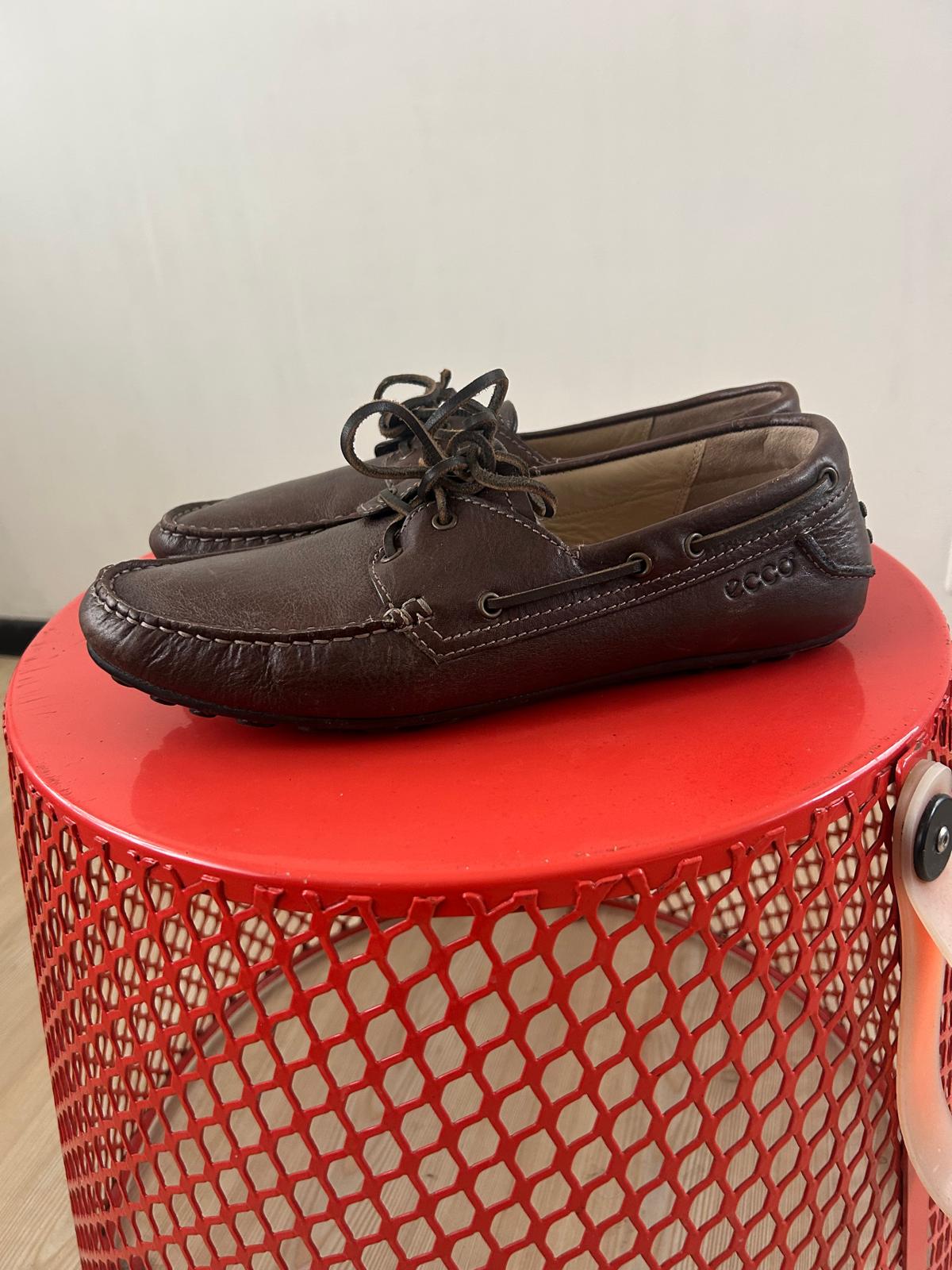 Mocasini driver din piele naturală Ecco bărbați - mărime 45 - imagine 4