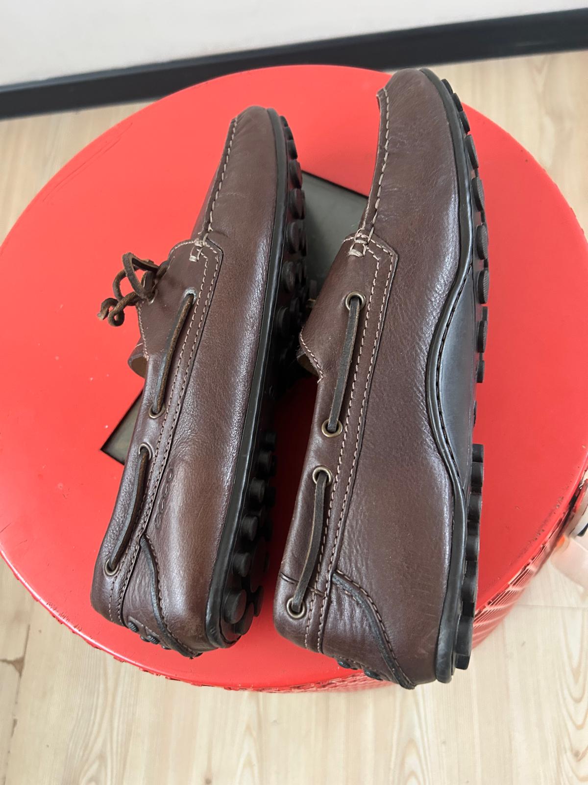 Mocasini driver din piele naturală Ecco bărbați - mărime 45 - imagine 2