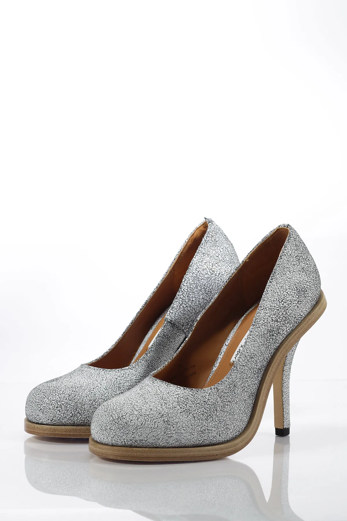 Pantofi stiletto din piele naturală &Other Stories White - imagine 2