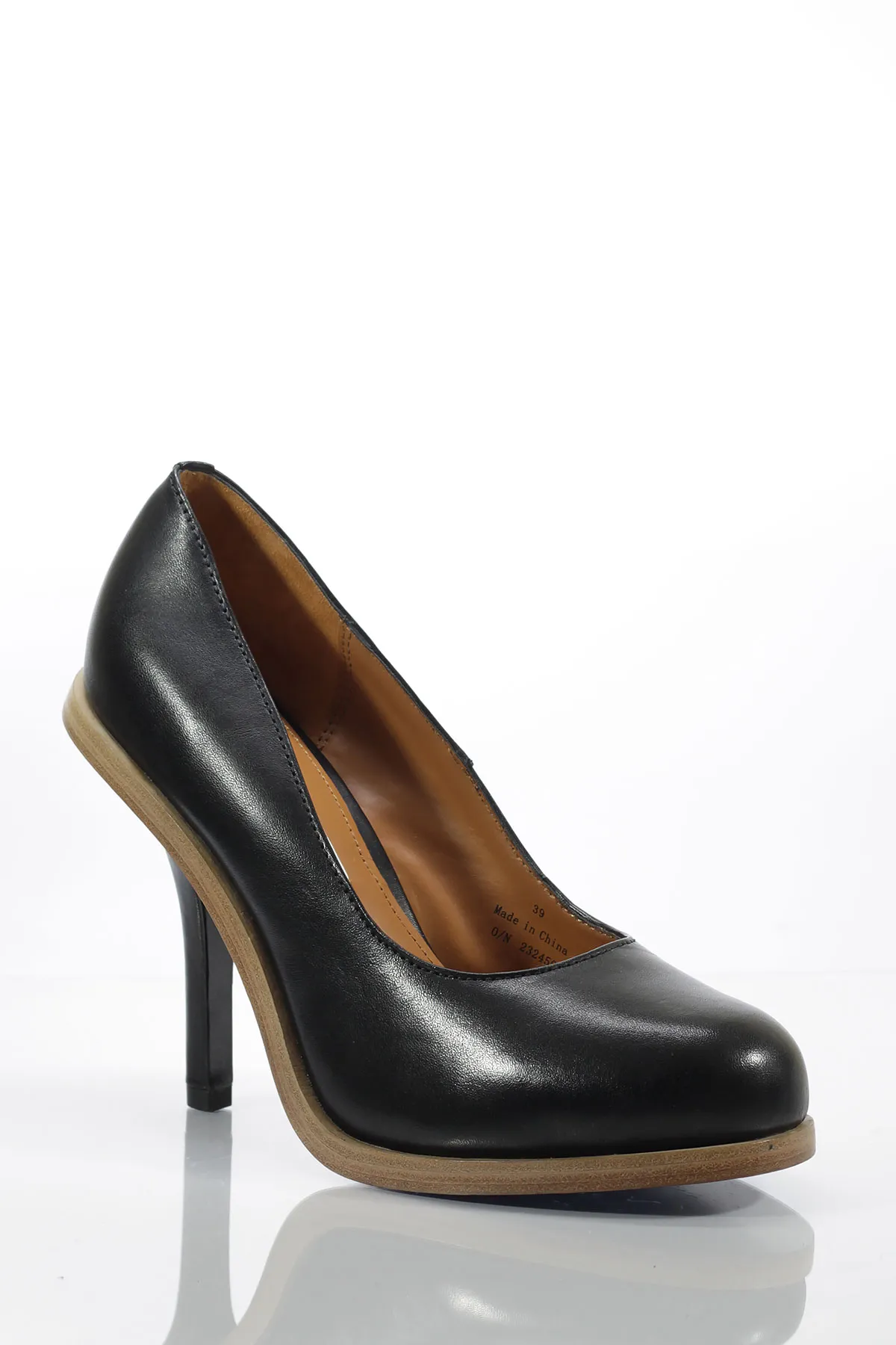 Pantofi stiletto din piele naturală &Other Stories Black - imagine 4
