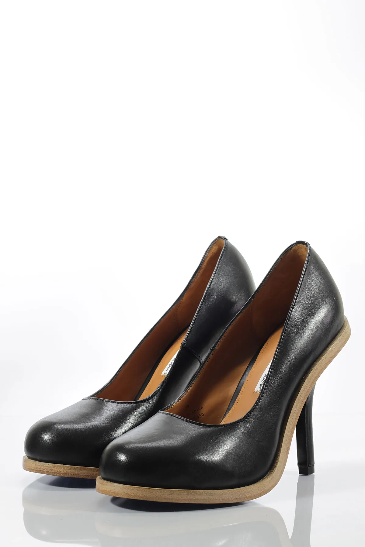 Pantofi stiletto din piele naturală &Other Stories Black - imagine 5