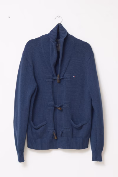 Cardigan tricotat bărbătesc din lână de miel Tommy Hilfiger, mărime M