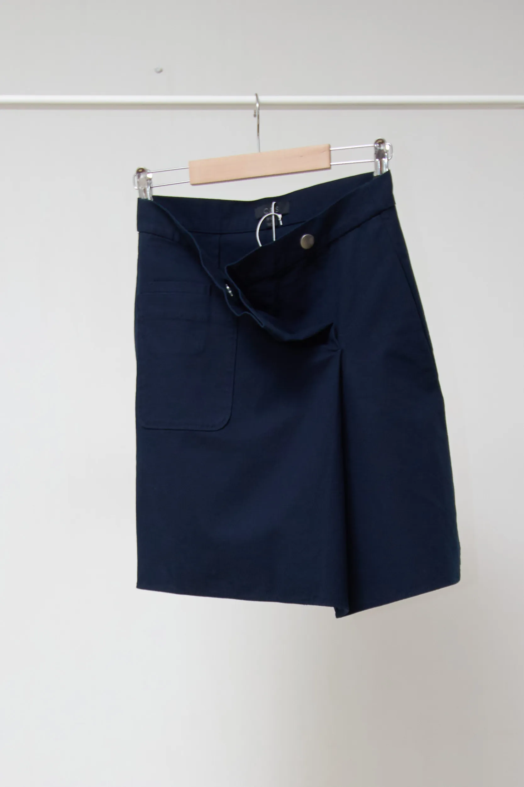 Fustă Mini COS Bleumarin din Bumbac, XS/S - imagine 7